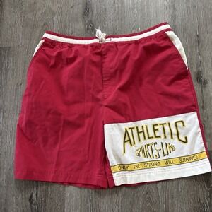 Gitano Men's XL 40/42 Cotton Blend Drawstring Zip Graphic‎ Unlined Shorts